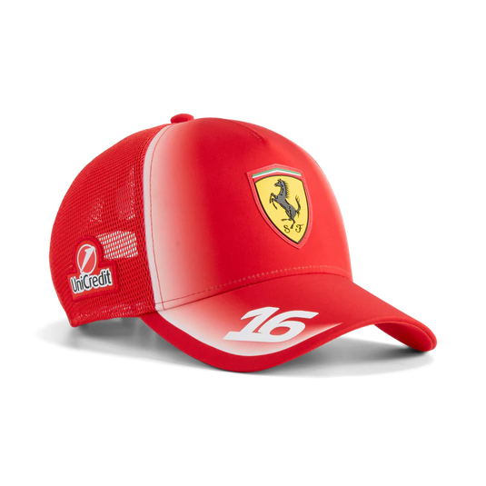 Scuderia Ferrari F1 Team 2026 Leclerc Trucker Cap Unisex - Red