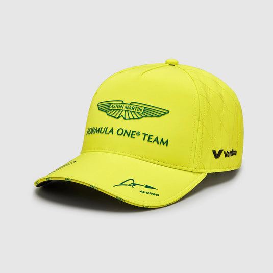 Aston Martin F1 Team 2024 Fernando Alonso Driver Cap - Yellow