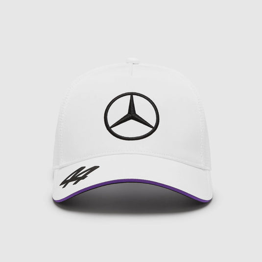 Mercedes-AMG F1 2024 Lewis Hamilton Driver Trucker Cap - White