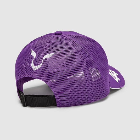Mercedes-AMG F1 2024 Lewis Hamilton Driver Trucker Cap - Purple
