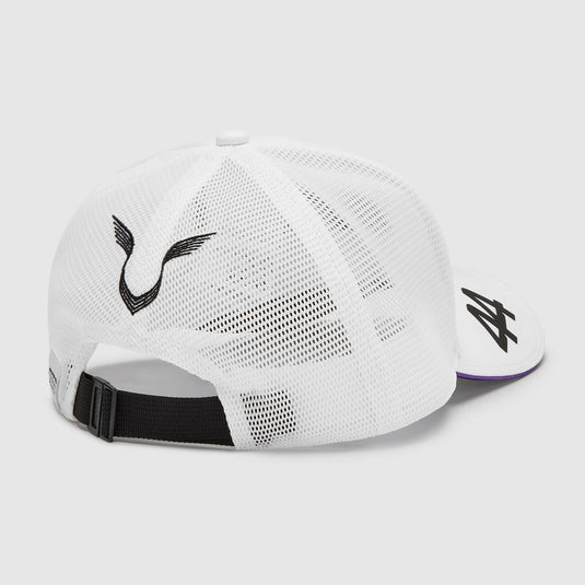 Mercedes-AMG F1 2024 Lewis Hamilton Driver Trucker Cap - White